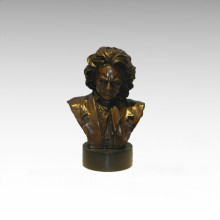 Busts Brass Statue Beethoven Decoration Bronze Sculpture Tpy-789